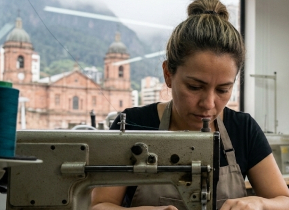Costureroa con conocimiento en máquinas industriales y manejo de material pesado